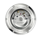 Watch mechanism with 'Surani' branding on a white background